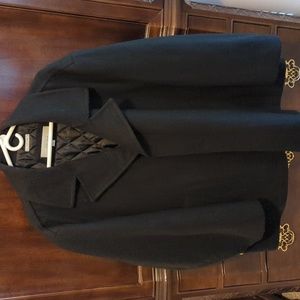 Perry Ellis men's wool blend Pea Coat. SIZE 2X. Black.